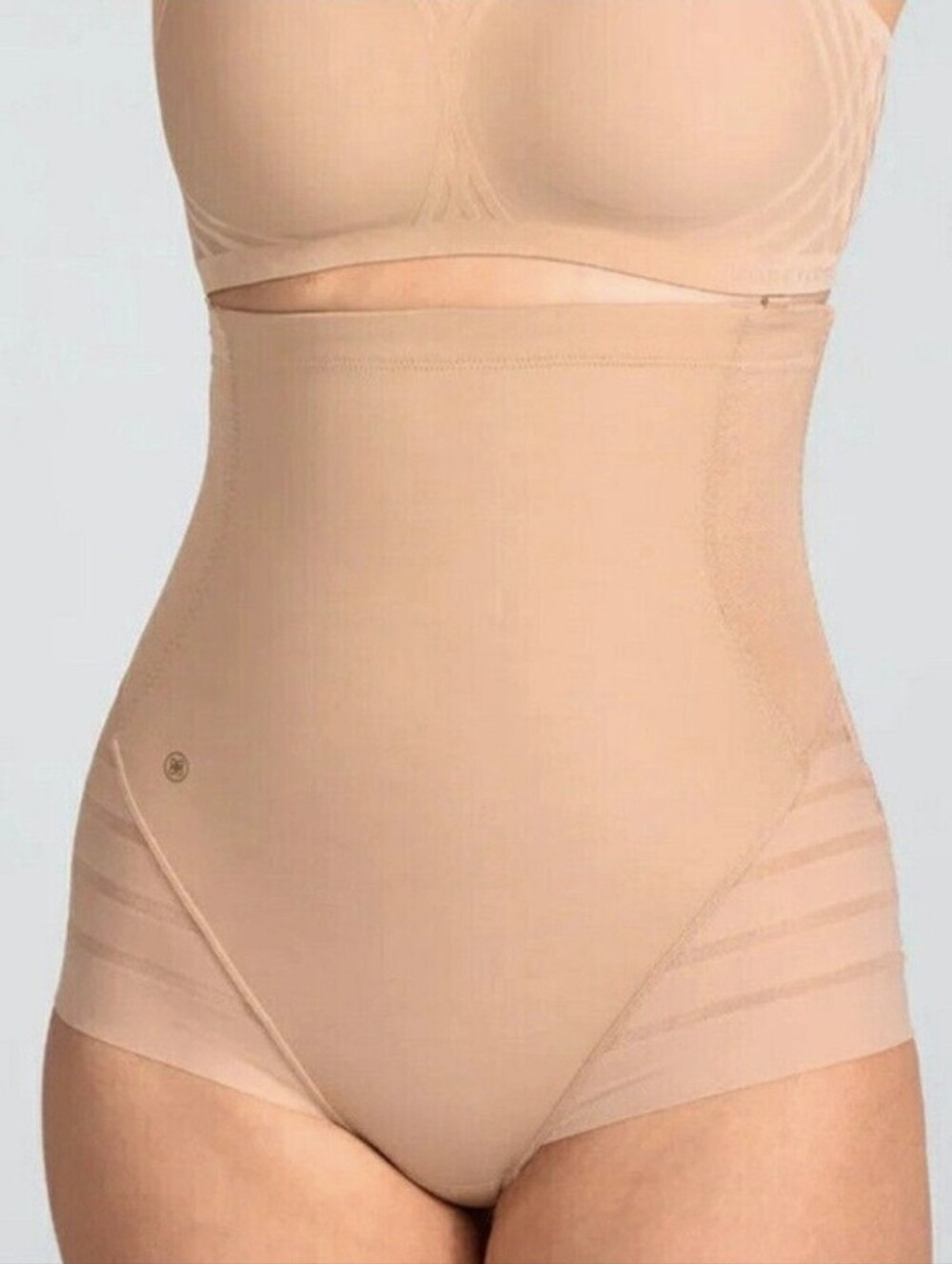 NWT Honeylove Queen Brief High-Waisted Shapewear | Sand / Beige | Large